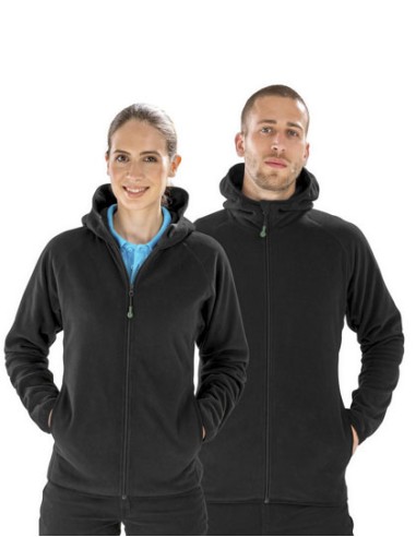 RES-R906X-Recycled Hooded Microfleece Jacket